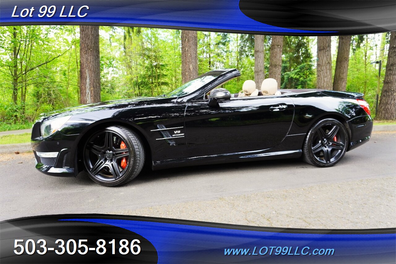2013 Mercedes-Benz SL 63 AMG Hard Top Convertible Only 37K LOW MILES  Heated AC Leather Seats Pano Roof BLACK AMG Wheels Newer Tires - Photo 5 - Milwaukie, OR 97267