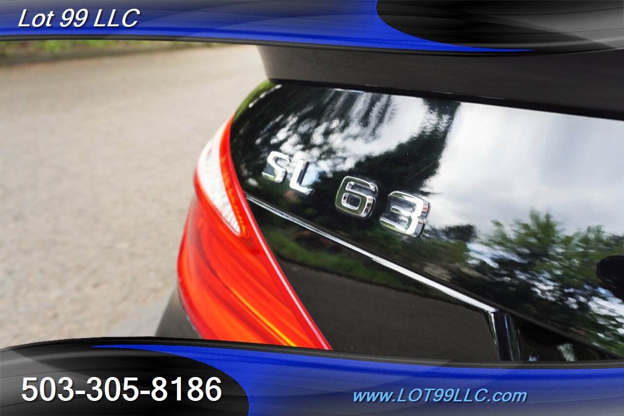 2013 Mercedes-Benz SL 63 AMG Hard Top Convertible Only 37K LOW MILES  Heated AC Leather Seats Pano Roof BLACK AMG Wheels Newer Tires - Photo 32 - Milwaukie, OR 97267