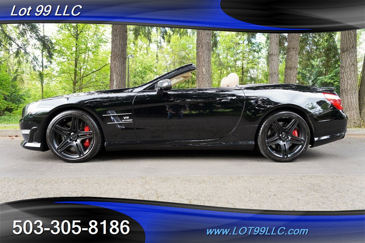 2013 Mercedes-Benz SL 63 AMG Hard Top Convertible Only 37K LOW MILES  Heated AC Leather Seats Pano Roof BLACK AMG Wheels Newer Tires - Photo 3 - Milwaukie, OR 97267