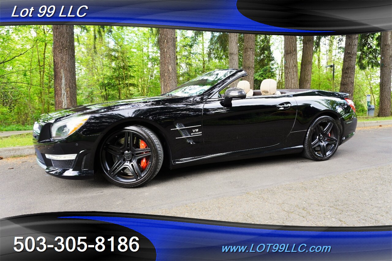 2013 Mercedes-Benz SL 63 AMG Hard Top Convertible Only 37K LOW MILES  Heated AC Leather Seats Pano Roof BLACK AMG Wheels Newer Tires - Photo 4 - Milwaukie, OR 97267