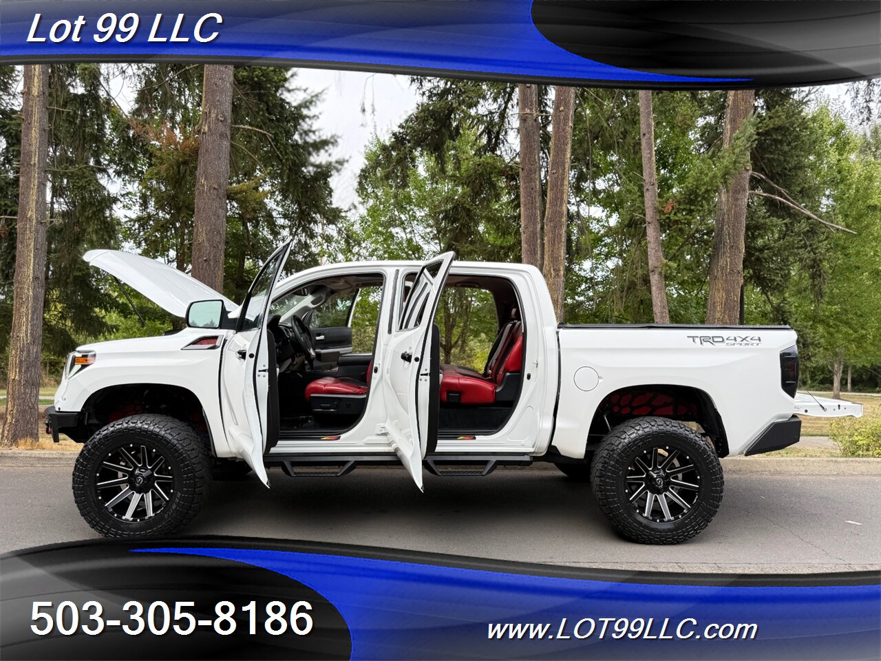 2019 Toyota Tundra TRD Pro 4x4 Lifted 97k RED LEATHER Bumpers - Photo 46 - Milwaukie, OR 97267