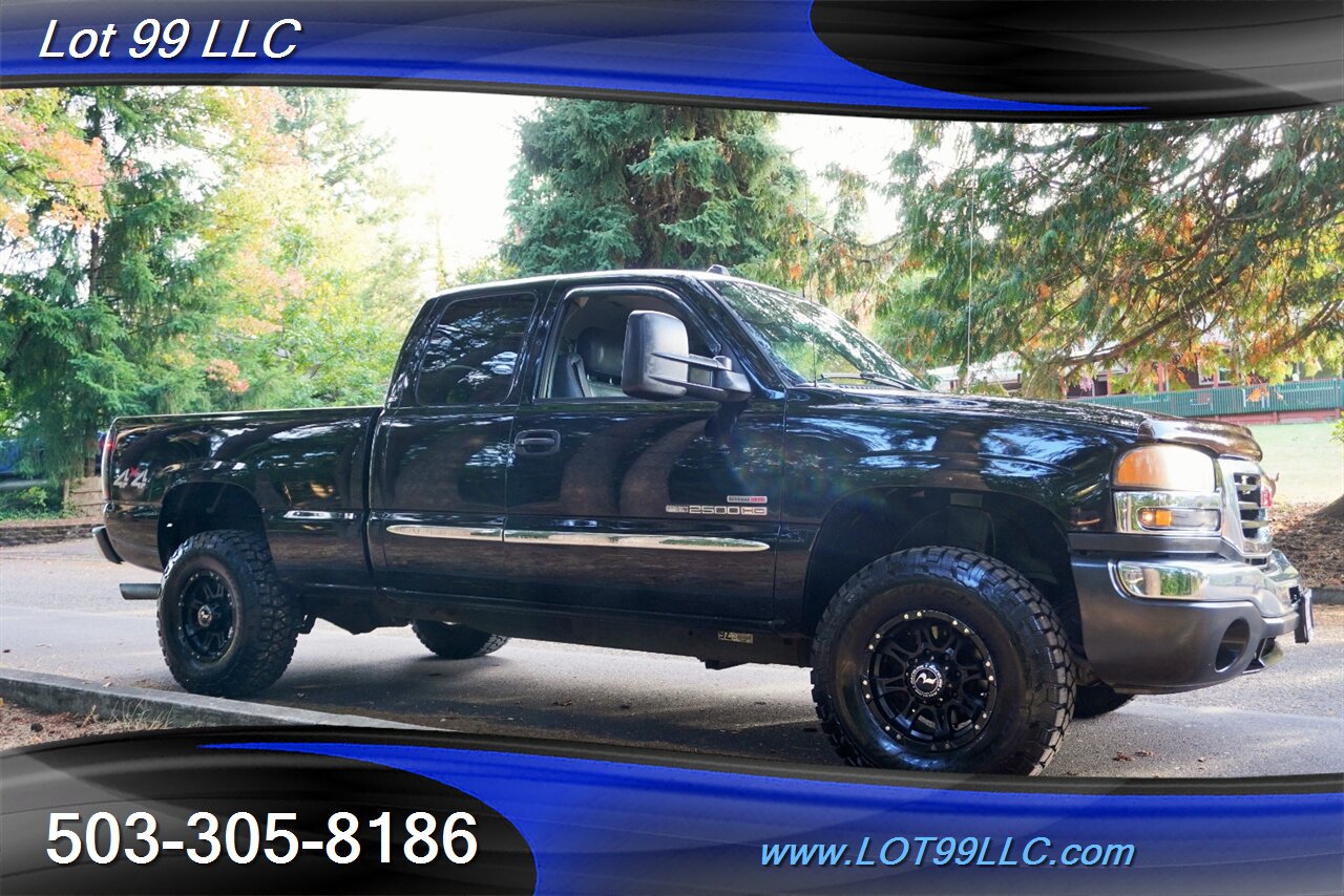2004 GMC Sierra 2500HD SLT 4dr Crew Cab 4X4 6.6L Duramax Diesel Heated  Leather Seats Short Bed NO RUST - Photo 7 - Milwaukie, OR 97267