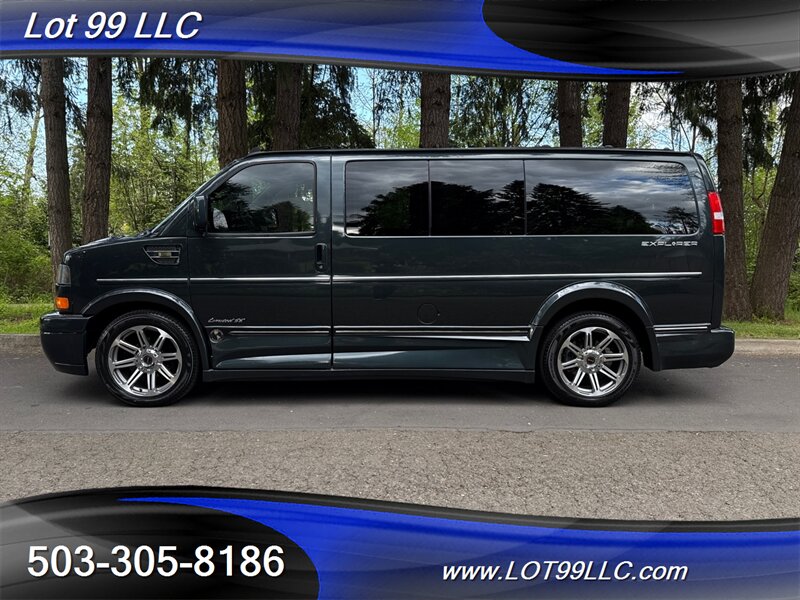 2017 GMC Savana 2500 31k Miles *Explorer Conversion Van* BED RV  Rear Bed-Bench Roof Leather Captains DVD Monitor
