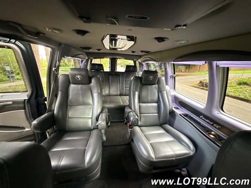 2017 GMC Savana 2500 31k Miles *Explorer Conversion Van* BED RV  Rear Bed-Bench Roof Leather Captains DVD Monitor