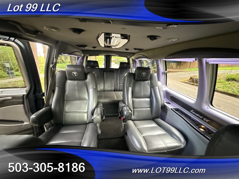 2017 GMC Savana 2500 31k Miles *Explorer Conversion Van* BED RV  Rear Bed-Bench Roof Leather Captains DVD Monitor