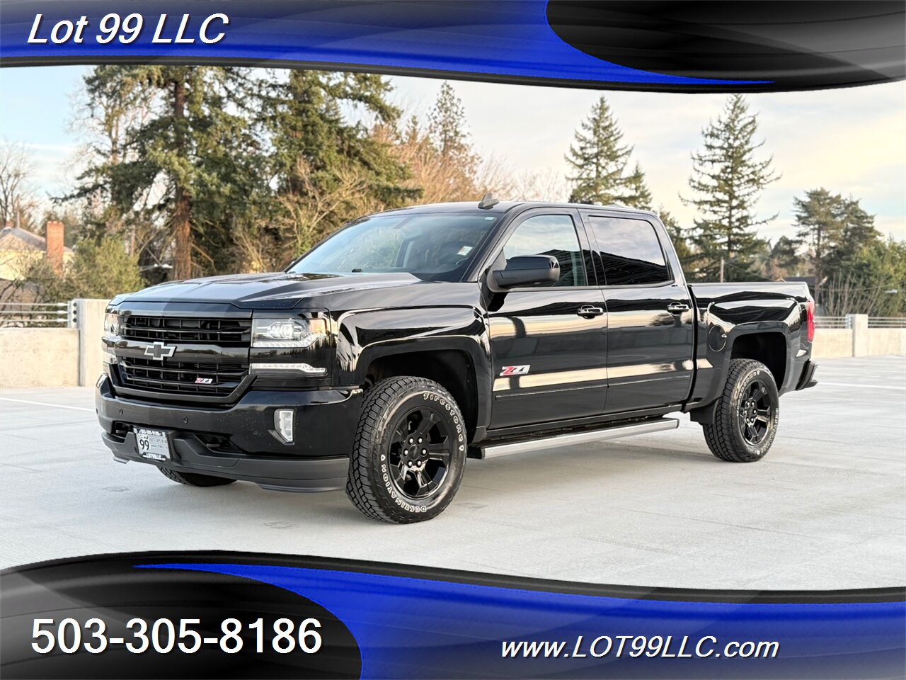 2018 Chevrolet Silverado 1500 Crew Cab 4x4 LTZ 103k Z71 Leather 6.2L V8 420hp  1-Owner Navigation Cam Moon Roof - Photo 3 - Milwaukie, OR 97267