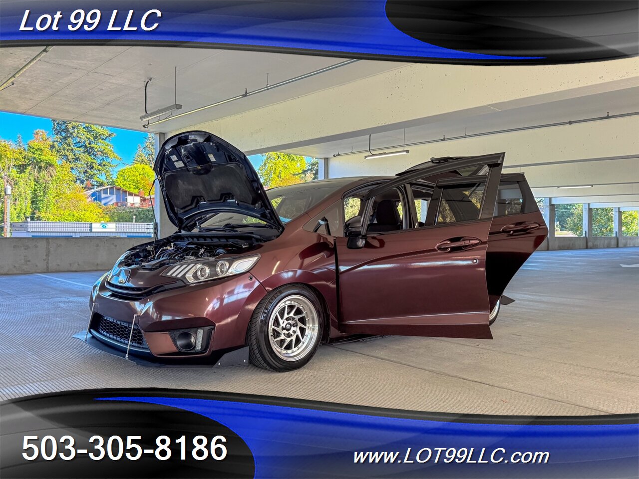 2016 Honda Fit EX 100k 38MPG Auto Lowered Coil Overs Megan Racing Suspension Tinted - Photo 25 - Milwaukie, OR 97267