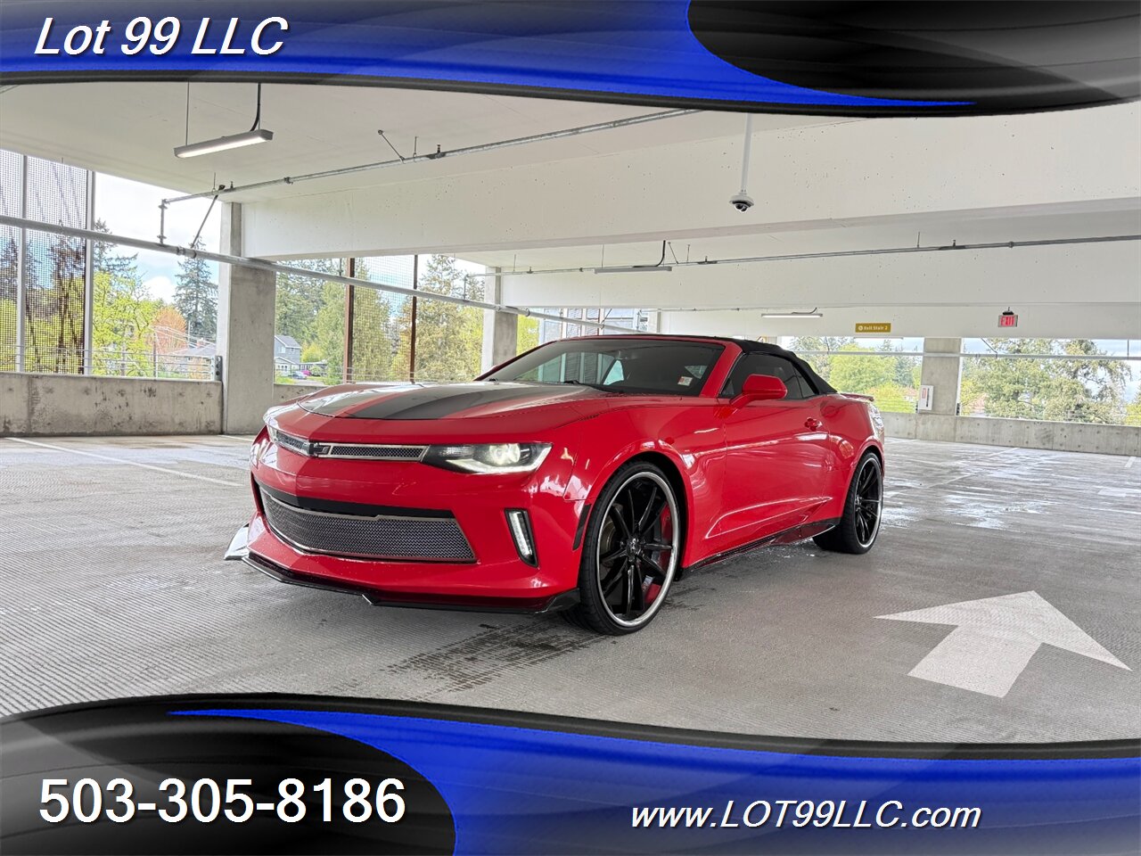 2017 Chevrolet Camaro LT Convertible Leather ASANTI Wheels 28MPG Auto Paddle Shift 3.6L V6 335hp 284ft. - Photo 2 - Milwaukie, OR 97267