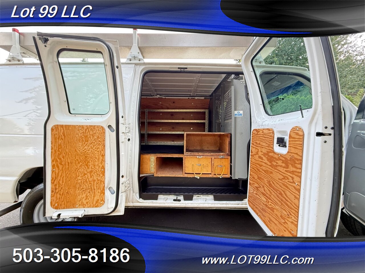 2007 Ford E-Series Van E250 Cargo Van 135k 4.6L V8 Ladder Shelves Drawer   - Photo 2 - Milwaukie, OR 97267
