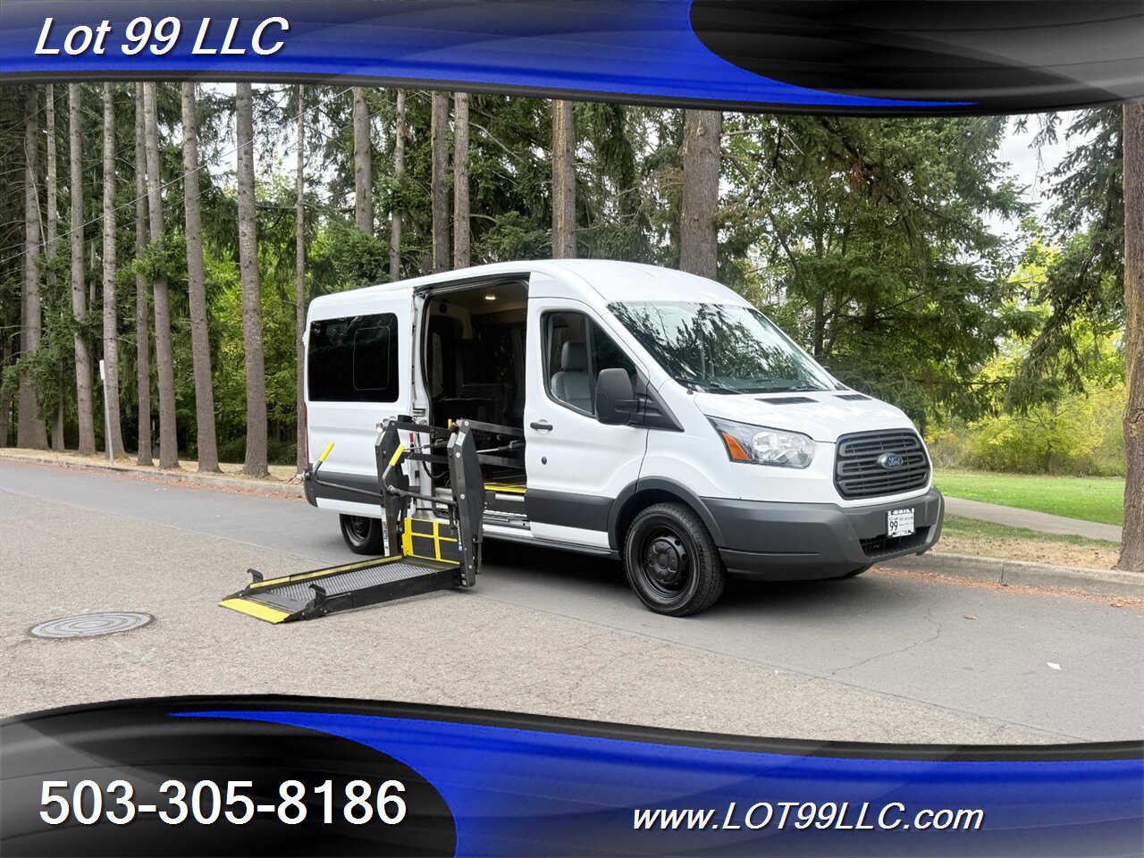 2015 Ford Transit 150 Mid Roof 132k WHEELCHAIR VAN Side Lift BraunAbility 6 passenger - Photo 2 - Milwaukie, OR 97267