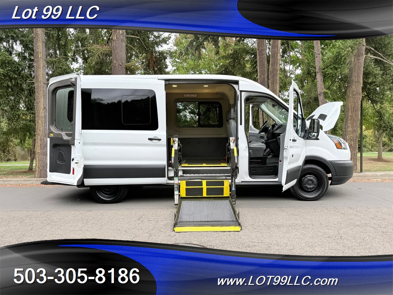 2015 Ford Transit 150 Mid Roof 132k WHEELCHAIR VAN Side Lift BraunAbility 6 passenger - Photo 11 - Milwaukie, OR 97267