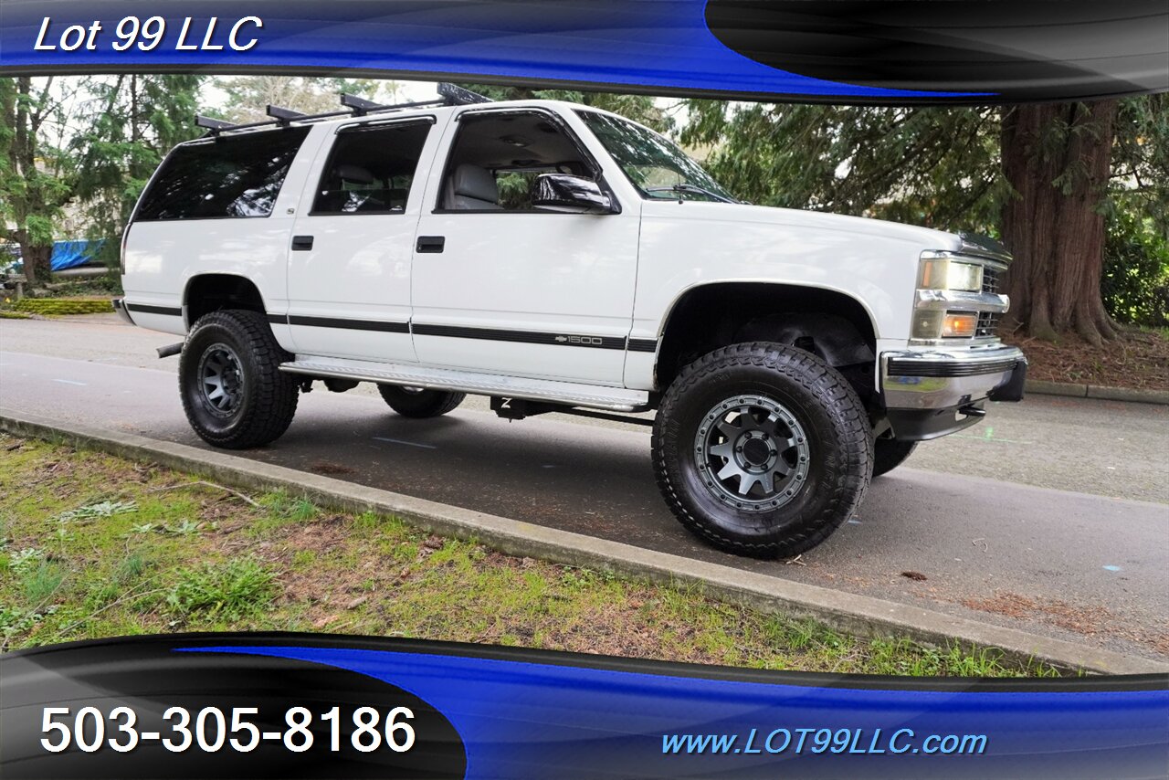 1998 Chevrolet Suburban K1500 LT 4X4 V8 5.7L Auto Leather LITED Premium  Wheels Newer Tires NO RUST ROOF RACK - Photo 7 - Milwaukie, OR 97267