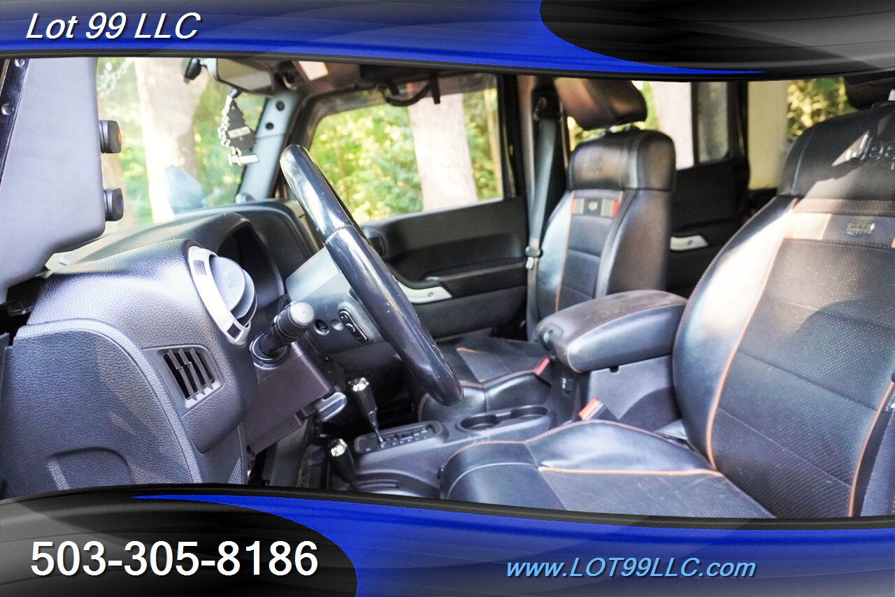 2011 Jeep Wrangler Unlimited 4x4 70th Anniversary V6 3.6L Auto Heated  Leather Seats Hard Top LIFTED Black Wheels BFG Tires Winch 1 OWNER - Photo 12 - Milwaukie, OR 97267