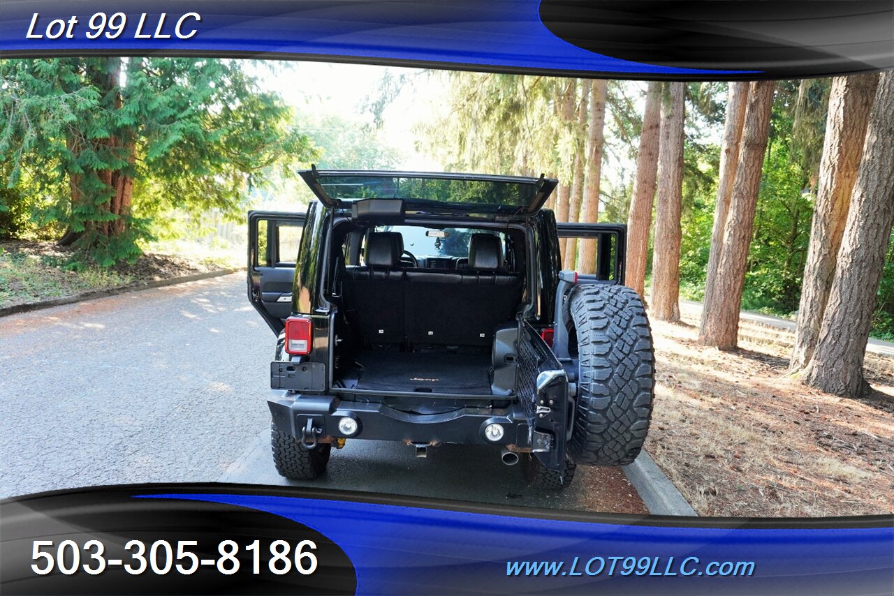 2011 Jeep Wrangler Unlimited 4x4 70th Anniversary V6 3.6L Auto Heated  Leather Seats Hard Top LIFTED Black Wheels BFG Tires Winch 1 OWNER - Photo 31 - Milwaukie, OR 97267