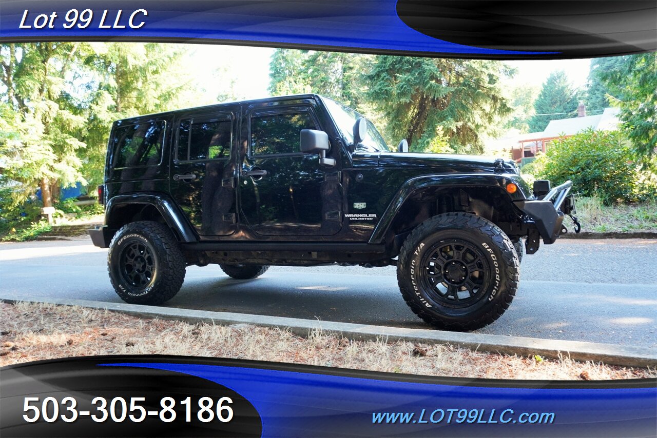 2011 Jeep Wrangler Unlimited 4x4 70th Anniversary V6 3.6L Auto Heated  Leather Seats Hard Top LIFTED Black Wheels BFG Tires Winch 1 OWNER - Photo 7 - Milwaukie, OR 97267