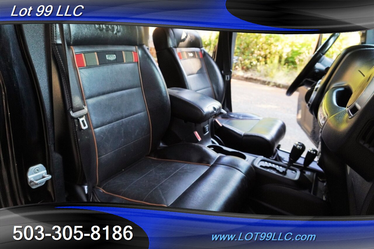 2011 Jeep Wrangler Unlimited 4x4 70th Anniversary V6 3.6L Auto Heated  Leather Seats Hard Top LIFTED Black Wheels BFG Tires Winch 1 OWNER - Photo 20 - Milwaukie, OR 97267