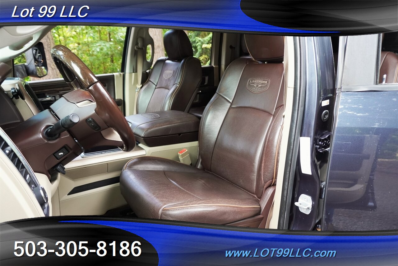 2014 RAM 1500 Laramie Longhorn 4X4 V6 3.0L ECODIESEL Heated AC  Leather Seats Matching Color Canopy FUEL Wheels Newer Tires - Photo 15 - Milwaukie, OR 97267