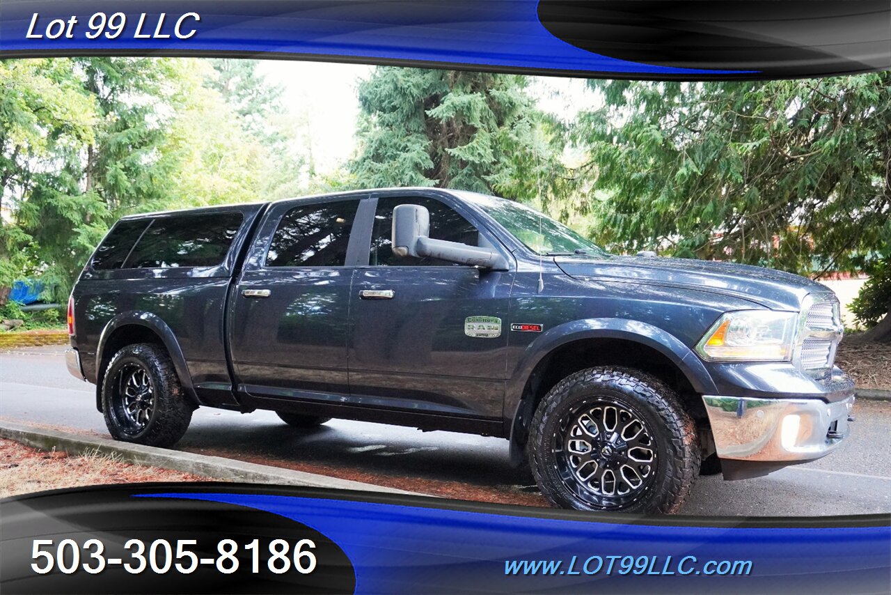 2014 RAM 1500 Laramie Longhorn 4X4 V6 3.0L ECODIESEL Heated AC  Leather Seats Matching Color Canopy FUEL Wheels Newer Tires - Photo 7 - Milwaukie, OR 97267