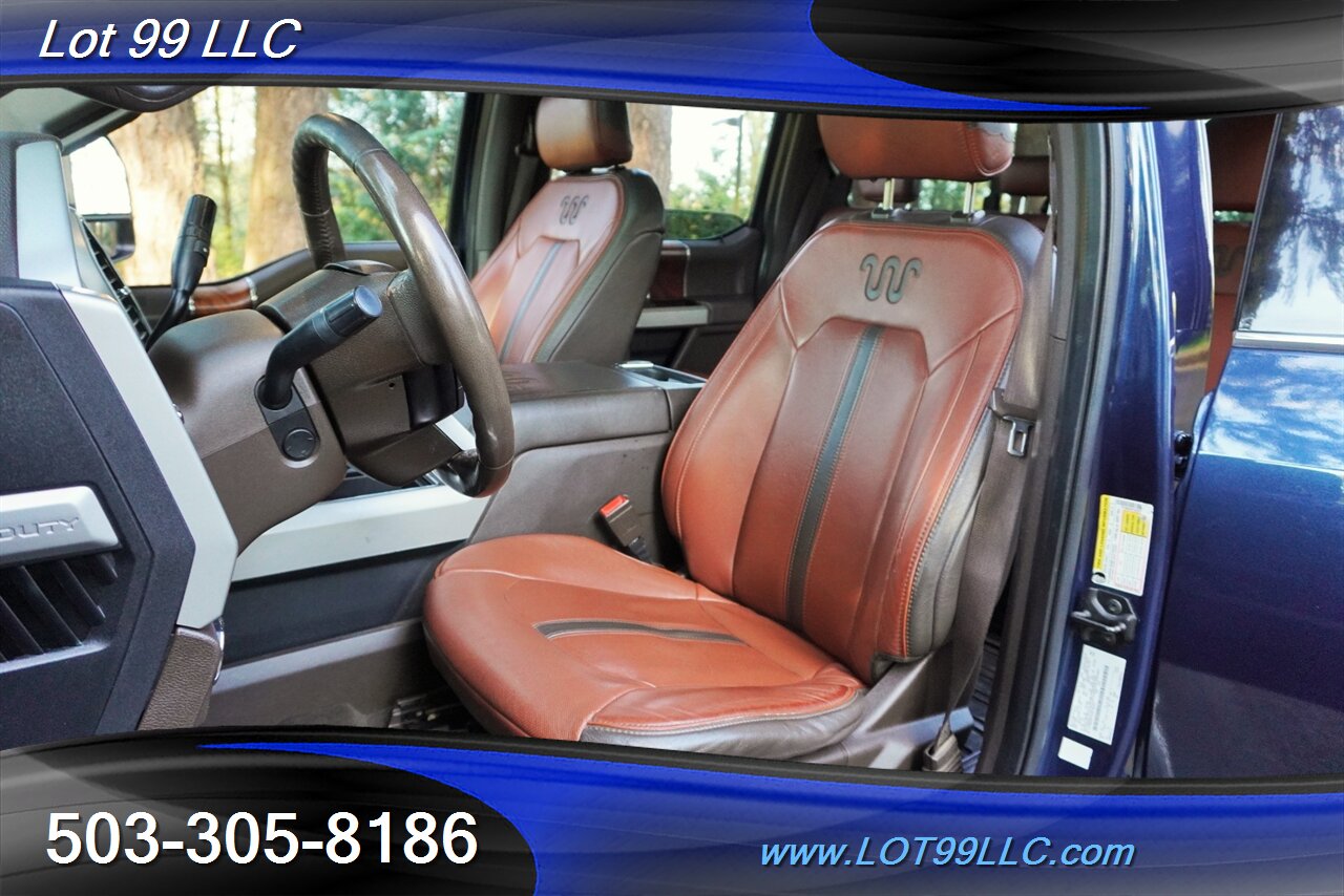 2018 Ford F-350 King Ranch 4X4 Power Stroke Heated AC Leather Seat  Pano Roof GPS LONG BED Premium Wheels Newer Tires - Photo 13 - Milwaukie, OR 97267