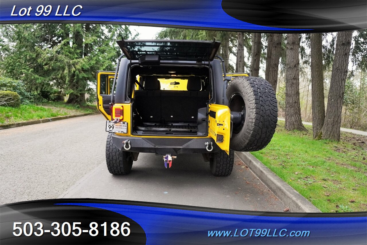 2011 Jeep Wrangler Sahara Unlimited 4X4 V6 Auto HARD TOP WINCH LIFTED Black Premium Wheels Newer Tires Bumpers - Photo 32 - Milwaukie, OR 97267