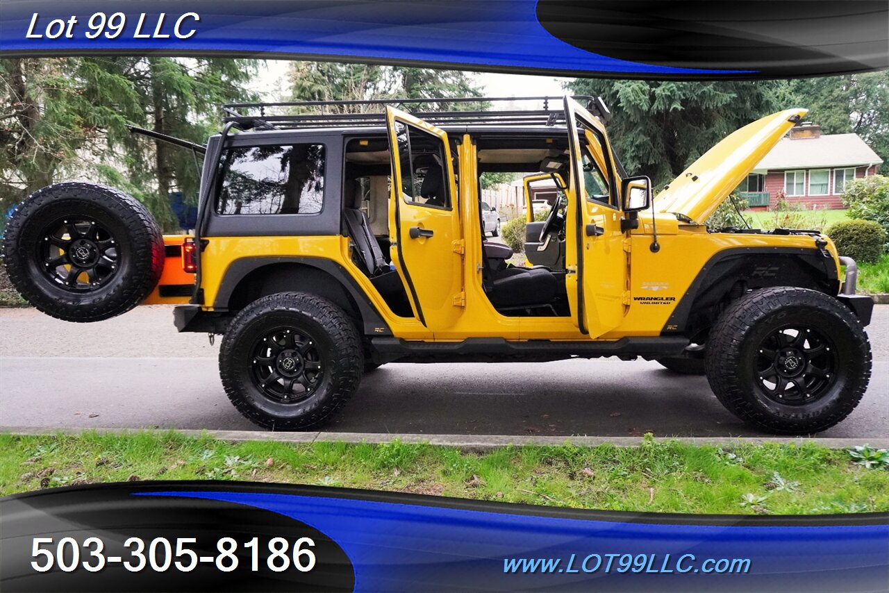 2011 Jeep Wrangler Sahara Unlimited 4X4 V6 Auto HARD TOP WINCH LIFTED Black Premium Wheels Newer Tires Bumpers - Photo 31 - Milwaukie, OR 97267