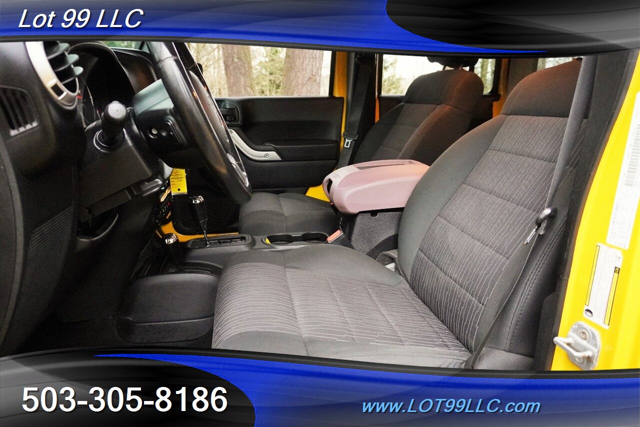 2011 Jeep Wrangler Sahara Unlimited 4X4 V6 Auto HARD TOP WINCH LIFTED Black Premium Wheels Newer Tires Bumpers - Photo 14 - Milwaukie, OR 97267