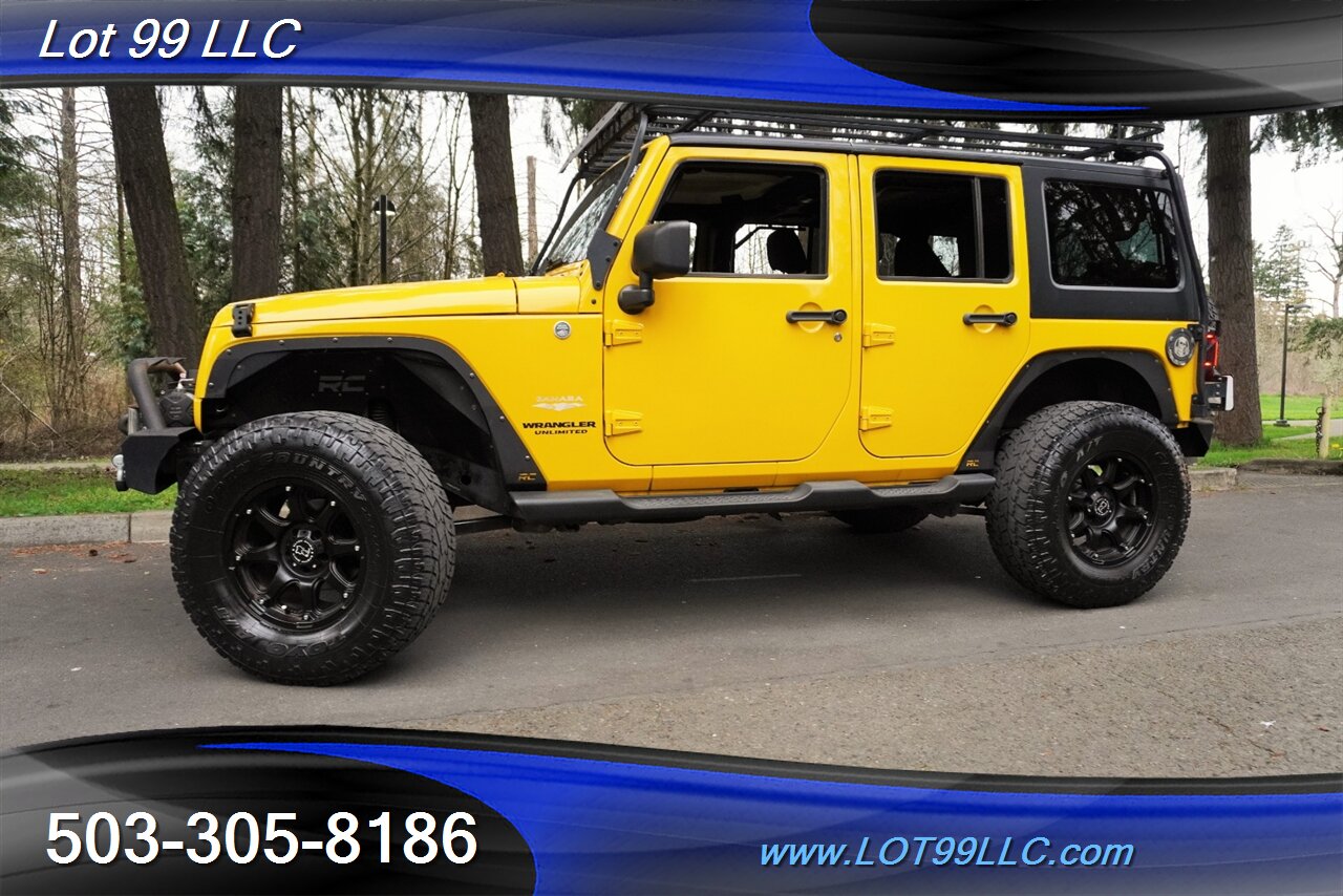2011 Jeep Wrangler Sahara Unlimited 4X4 V6 Auto HARD TOP WINCH LIFTED Black Premium Wheels Newer Tires Bumpers - Photo 5 - Milwaukie, OR 97267