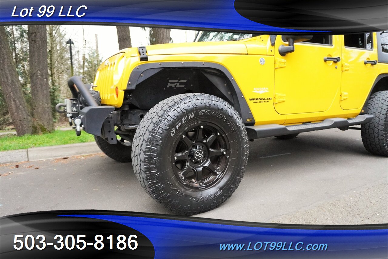 2011 Jeep Wrangler Sahara Unlimited 4X4 V6 Auto HARD TOP WINCH LIFTED Black Premium Wheels Newer Tires Bumpers - Photo 3 - Milwaukie, OR 97267