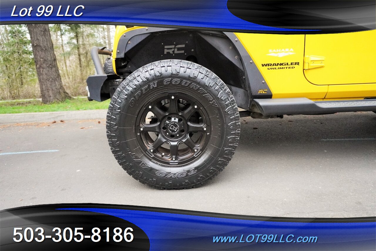 2011 Jeep Wrangler Sahara Unlimited 4X4 V6 Auto HARD TOP WINCH LIFTED Black Premium Wheels Newer Tires Bumpers - Photo 35 - Milwaukie, OR 97267