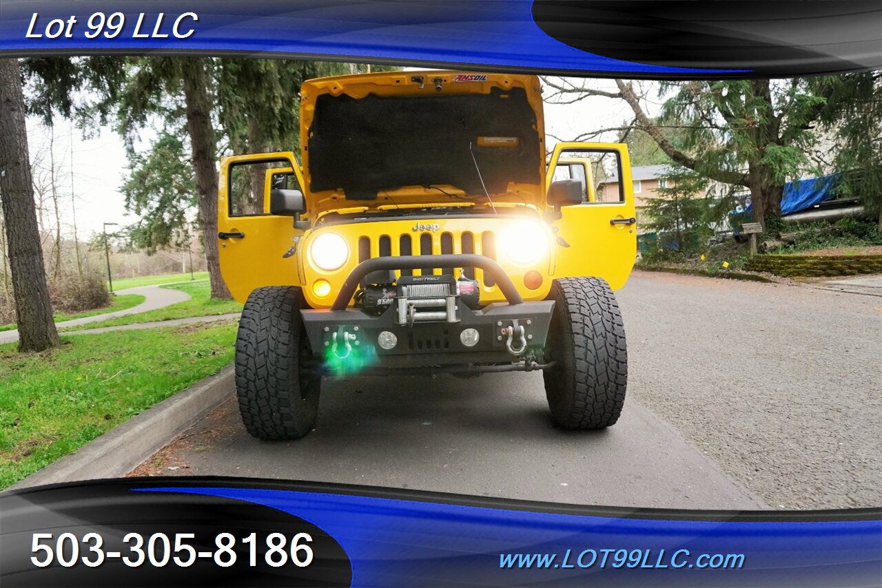 2011 Jeep Wrangler Sahara Unlimited 4X4 V6 Auto HARD TOP WINCH LIFTED Black Premium Wheels Newer Tires Bumpers - Photo 30 - Milwaukie, OR 97267