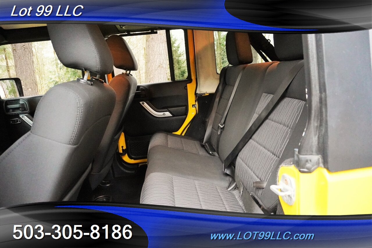 2011 Jeep Wrangler Sahara Unlimited 4X4 V6 Auto HARD TOP WINCH LIFTED Black Premium Wheels Newer Tires Bumpers - Photo 16 - Milwaukie, OR 97267