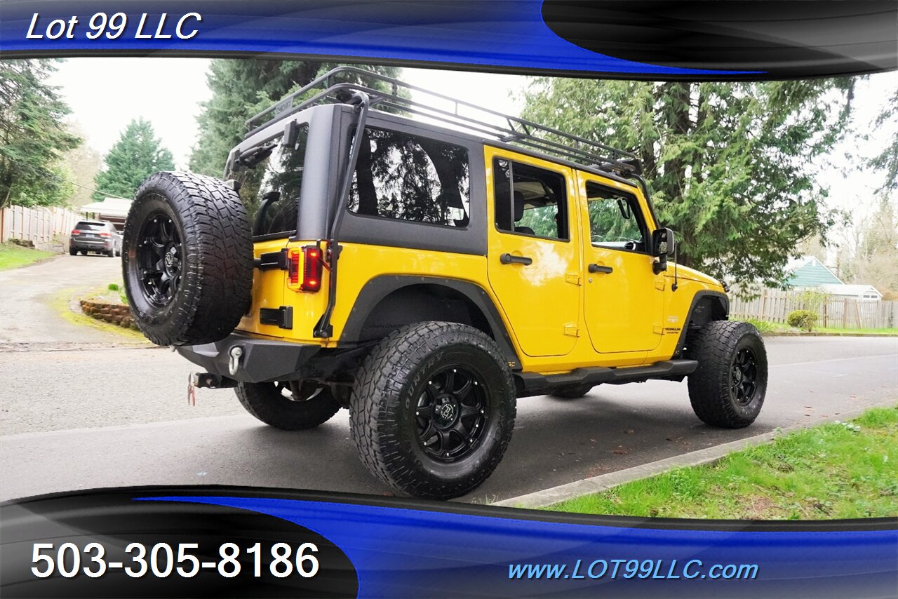 2011 Jeep Wrangler Sahara Unlimited 4X4 V6 Auto HARD TOP WINCH LIFTED Black Premium Wheels Newer Tires Bumpers - Photo 9 - Milwaukie, OR 97267