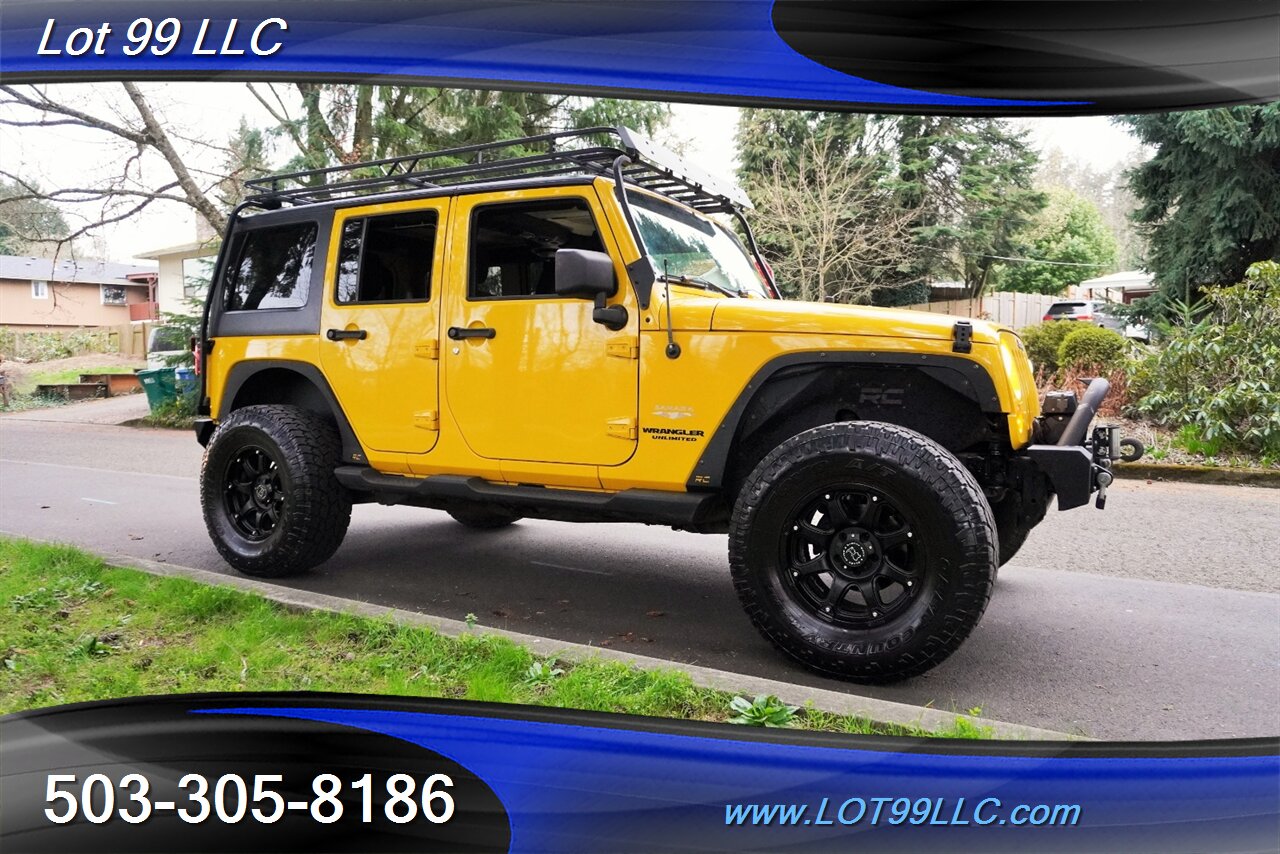 2011 Jeep Wrangler Sahara Unlimited 4X4 V6 Auto HARD TOP WINCH LIFTED Black Premium Wheels Newer Tires Bumpers - Photo 7 - Milwaukie, OR 97267