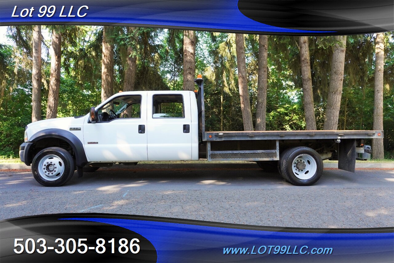 2007 Ford F-550 4X4 XL Dually Super Duty POWER STROKE FLAT BED  2 OWNERS Local Trade Super Clean - Photo 1 - Milwaukie, OR 97267