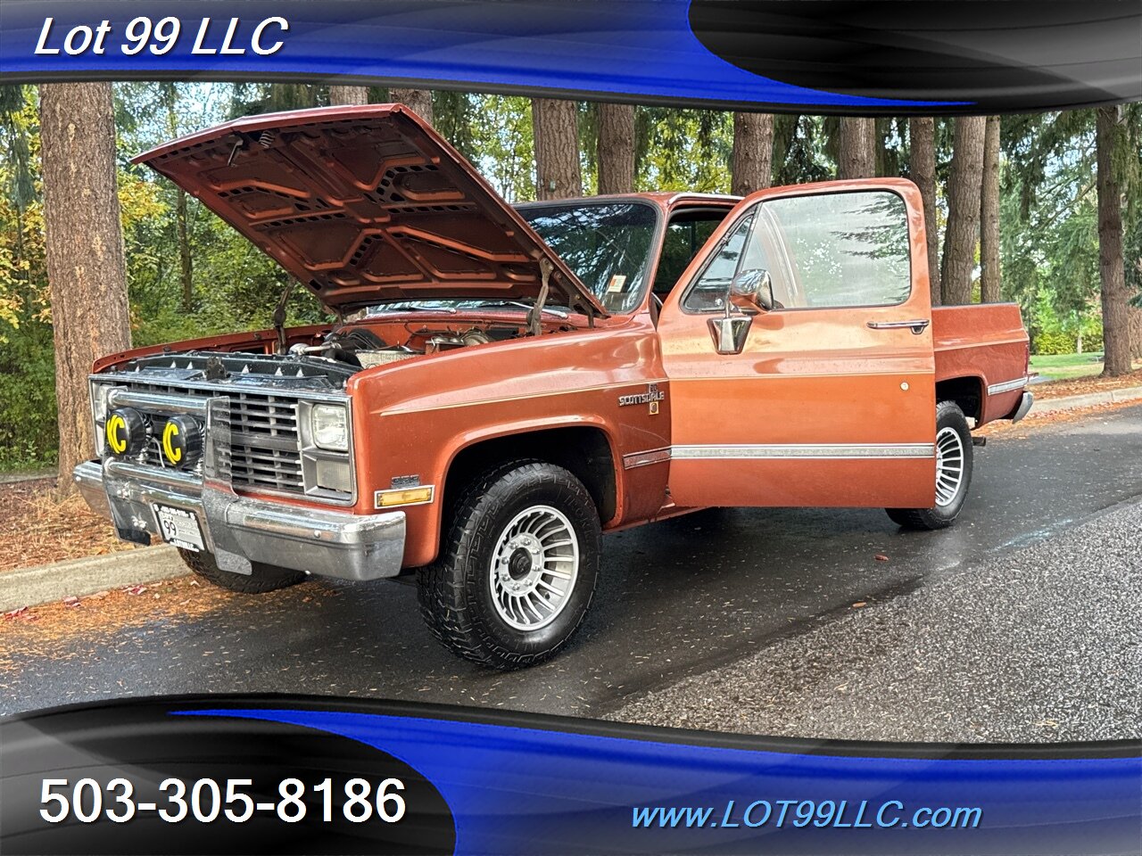 1983 Chevrolet C/K 20 Series C20 Scottsdale Long Bed NO RUST Turbine Wheels   - Photo 19 - Milwaukie, OR 97267