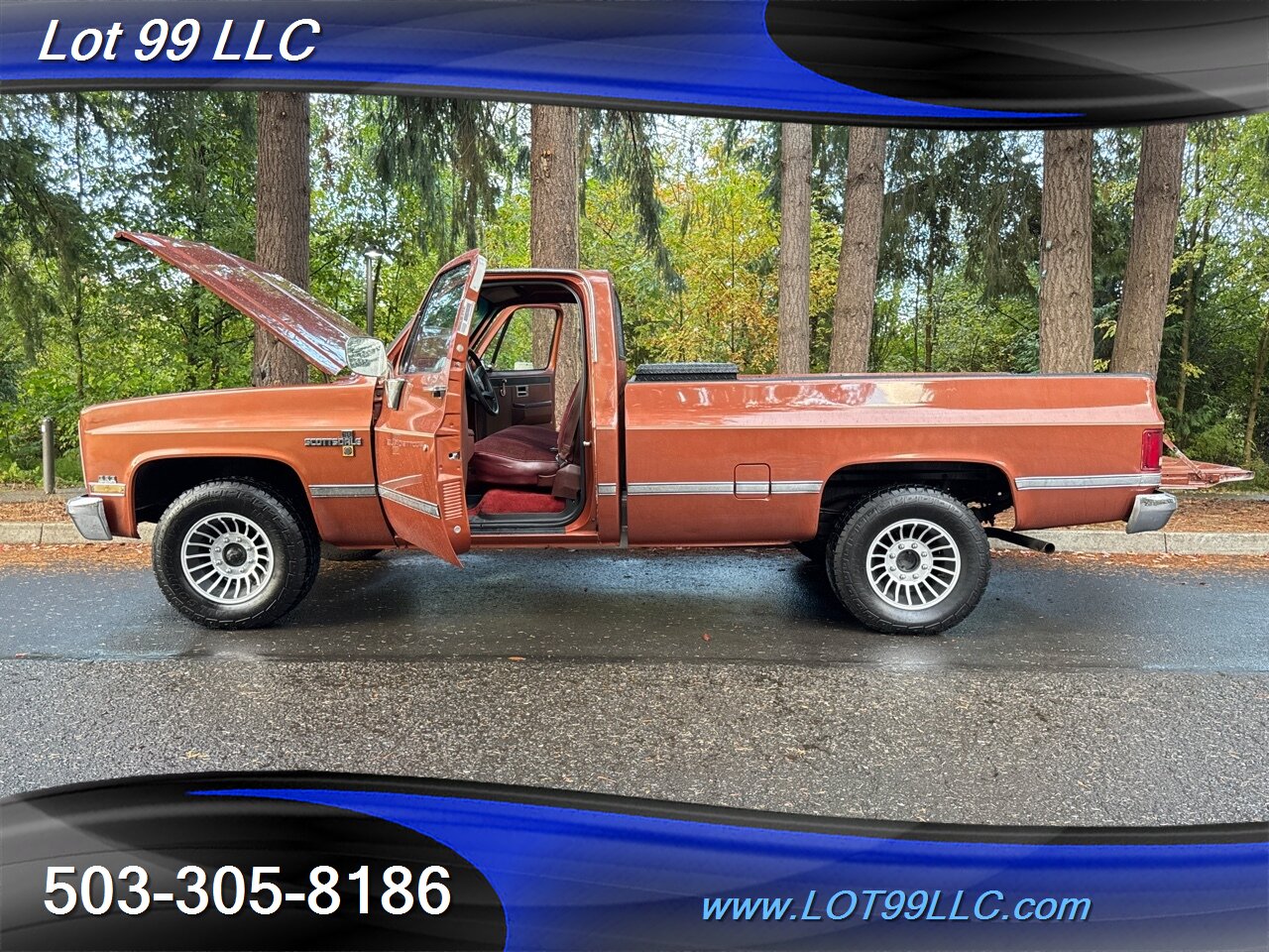 1983 Chevrolet C/K 20 Series C20 Scottsdale Long Bed NO RUST Turbine Wheels   - Photo 17 - Milwaukie, OR 97267