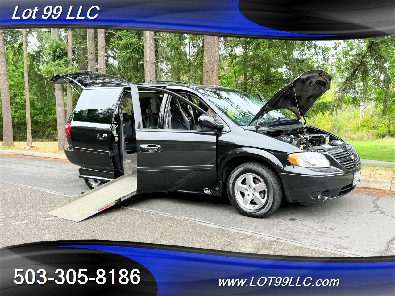 2005 Dodge Grand Caravan SXT 62k Miles Wheelchair Van New Tires Leather  Power Doors Power Ramp - Photo 44 - Milwaukie, OR 97267