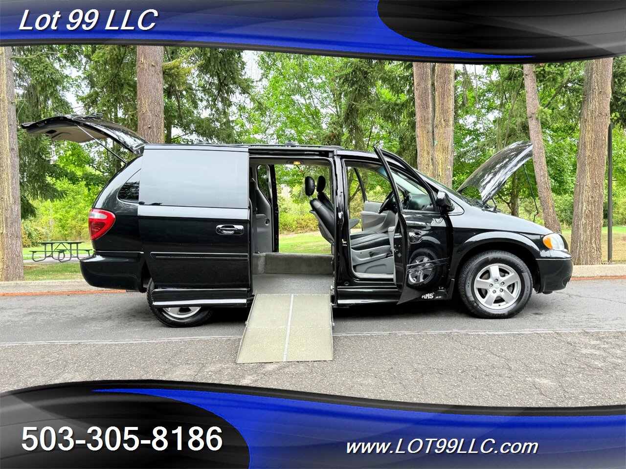 2005 Dodge Grand Caravan SXT 62k Miles Wheelchair Van New Tires Leather  Power Doors Power Ramp - Photo 49 - Milwaukie, OR 97267