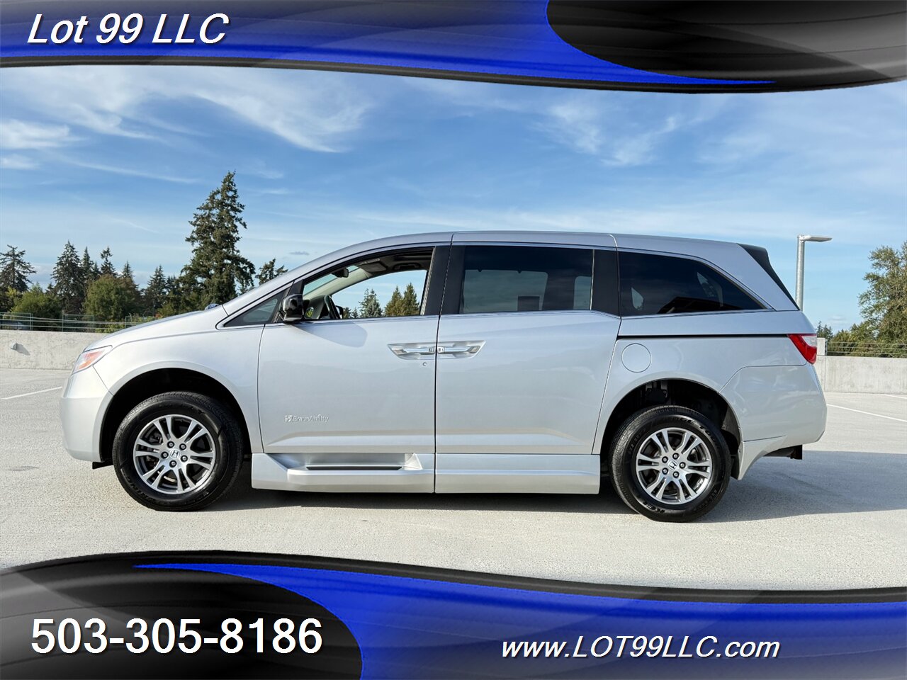 2013 Honda Odyssey EX-L WHEELCHAIR VAN Heated Leather 30 " Power Ramp Kneeling Dual Power Sliding Doors Power Hatch BackUp Camera Moon Roof - Photo 8 - Milwaukie, OR 97267
