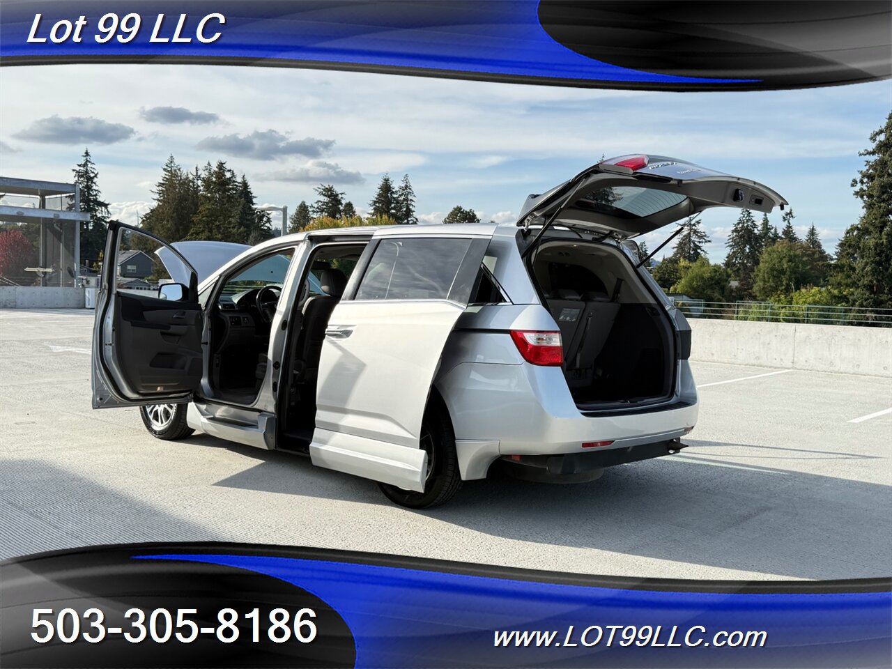 2013 Honda Odyssey EX-L WHEELCHAIR VAN Heated Leather 30 " Power Ramp Kneeling Dual Power Sliding Doors Power Hatch BackUp Camera Moon Roof - Photo 32 - Milwaukie, OR 97267