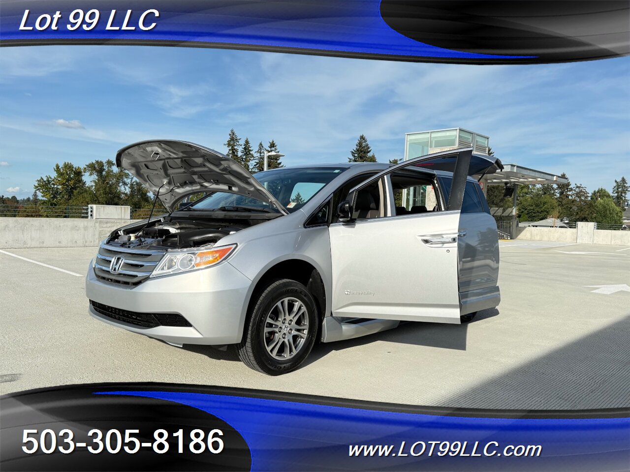 2013 Honda Odyssey EX-L WHEELCHAIR VAN Heated Leather 30 " Power Ramp Kneeling Dual Power Sliding Doors Power Hatch BackUp Camera Moon Roof - Photo 27 - Milwaukie, OR 97267