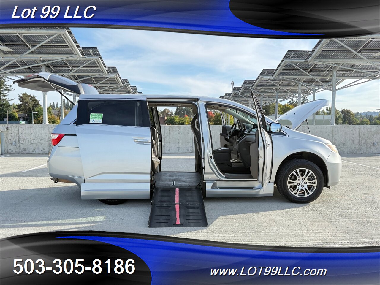 2013 Honda Odyssey EX-L WHEELCHAIR VAN Heated Leather 30 " Power Ramp Kneeling Dual Power Sliding Doors Power Hatch BackUp Camera Moon Roof - Photo 21 - Milwaukie, OR 97267