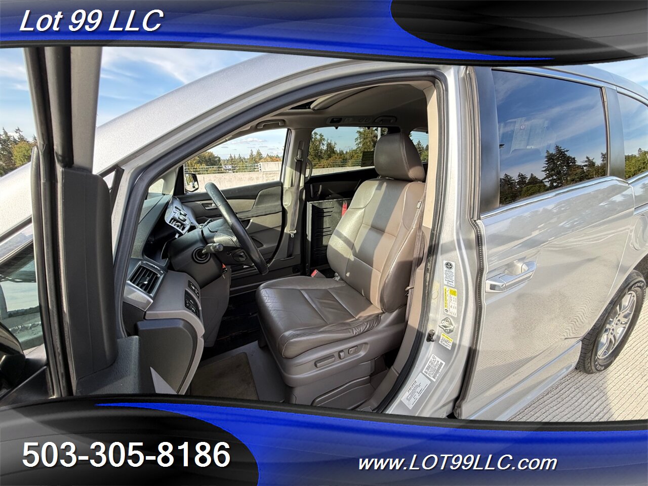 2013 Honda Odyssey EX-L WHEELCHAIR VAN Heated Leather 30 " Power Ramp Kneeling Dual Power Sliding Doors Power Hatch BackUp Camera Moon Roof - Photo 6 - Milwaukie, OR 97267