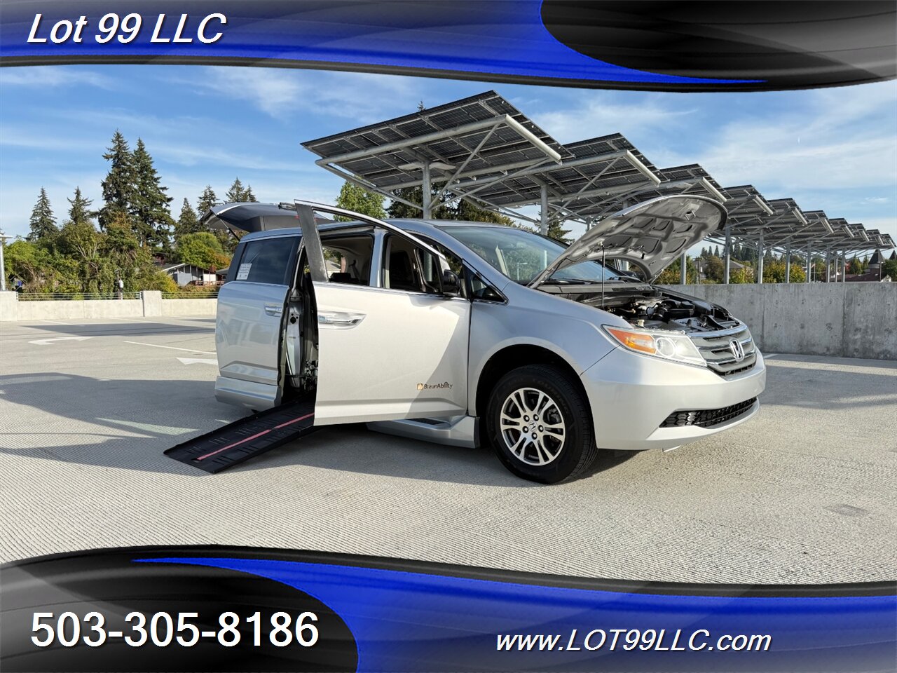 2013 Honda Odyssey EX-L WHEELCHAIR VAN Heated Leather 30 " Power Ramp Kneeling Dual Power Sliding Doors Power Hatch BackUp Camera Moon Roof - Photo 29 - Milwaukie, OR 97267