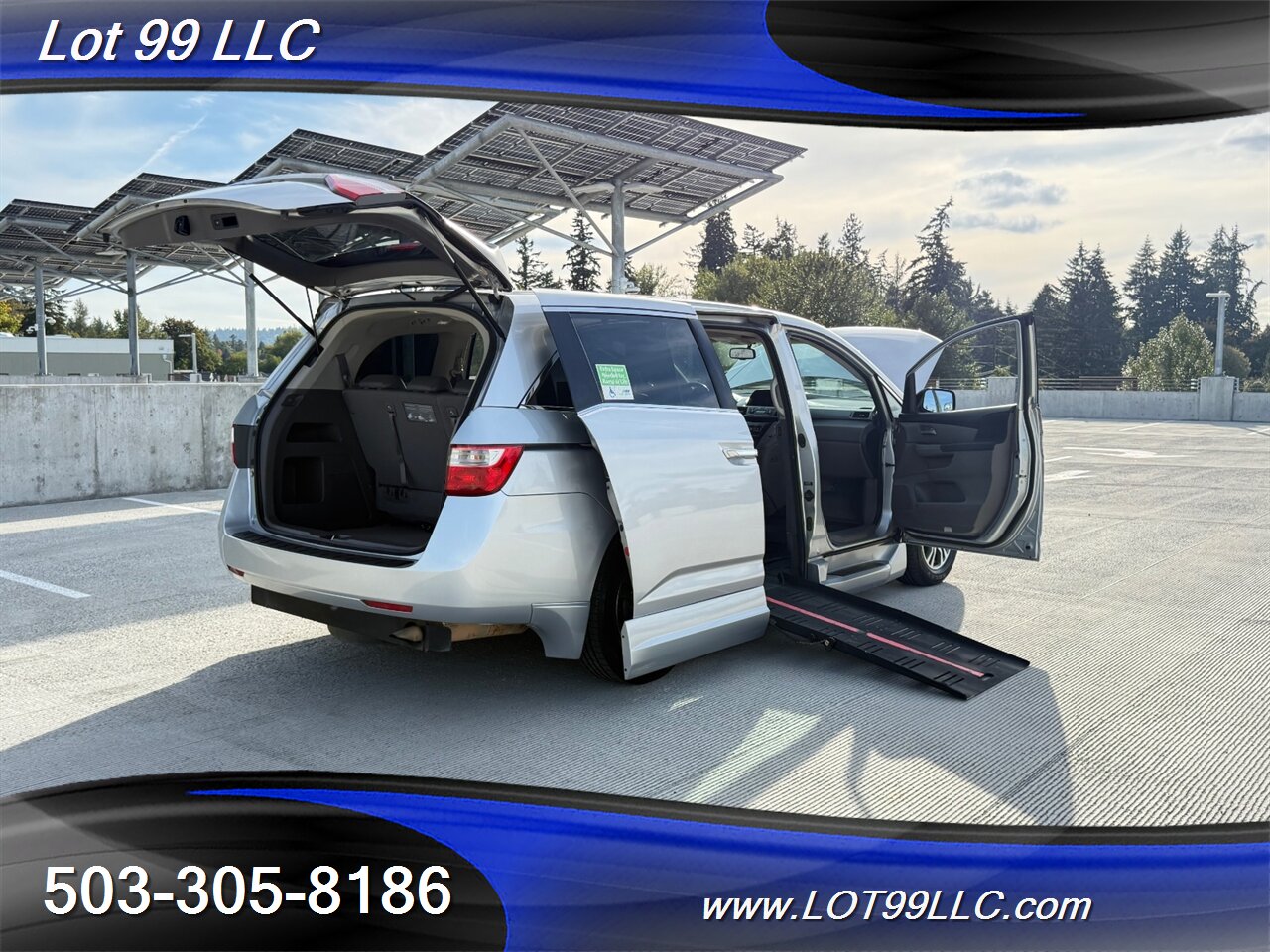 2013 Honda Odyssey EX-L WHEELCHAIR VAN Heated Leather 30 " Power Ramp Kneeling Dual Power Sliding Doors Power Hatch BackUp Camera Moon Roof - Photo 30 - Milwaukie, OR 97267