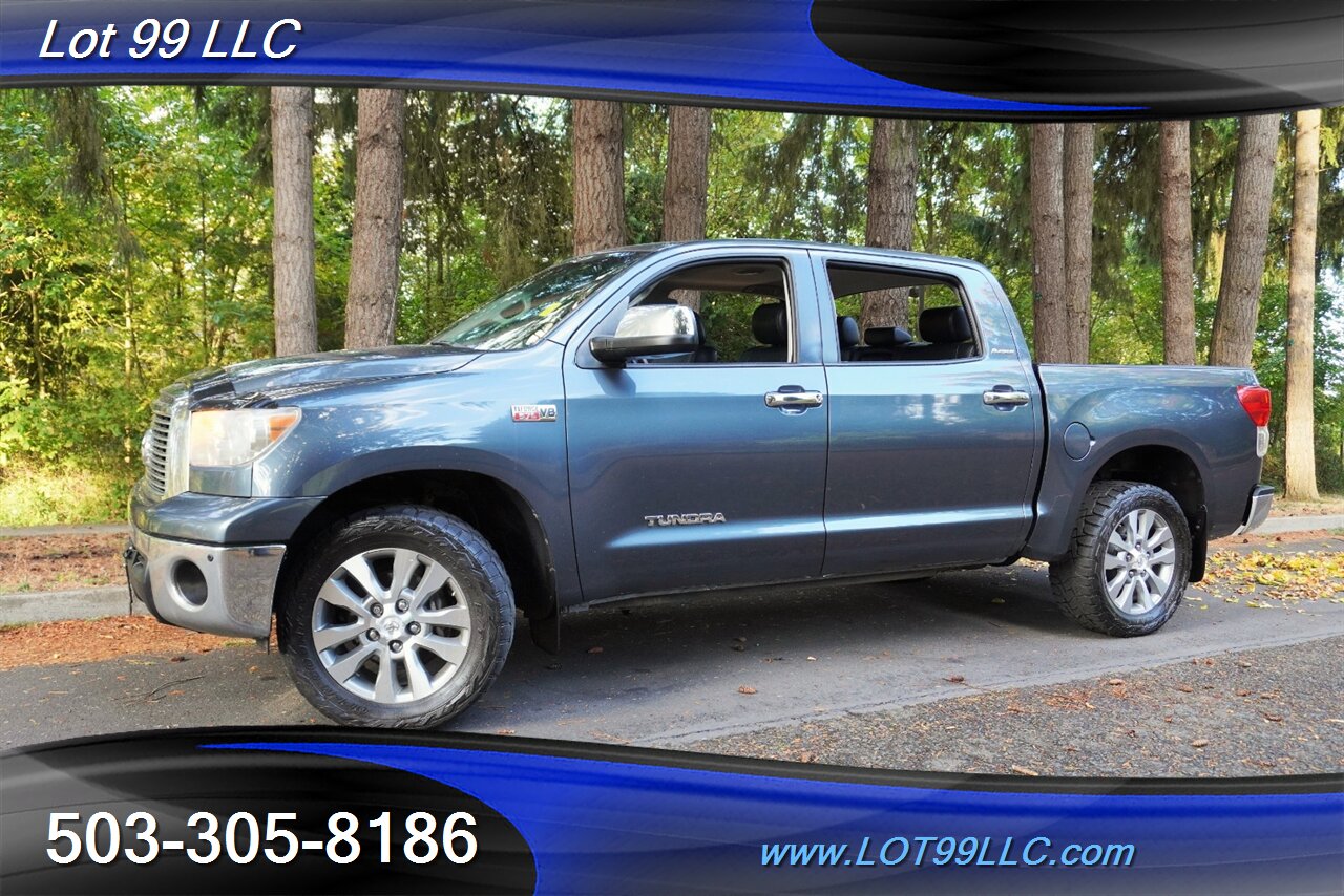 2010 Toyota Tundra Limited 4x4 V8 5.7L Auto Heated Leather Seats Moon  Roof Premium Wheels NEW TIRES Local Trade Super Clean - Photo 4 - Milwaukie, OR 97267