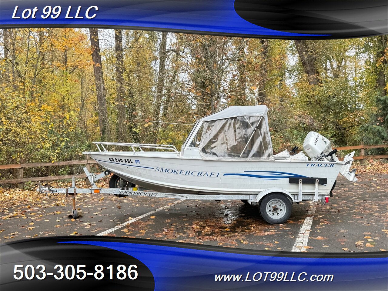 2004 SMOKER CRAFT TRACER 16' Fishermans Canvas Top 25hp Honda New Seats Lowrance Fishfinder Drop Curtain  Like: Alaskan Pro Osprey Lund Lodge - Photo 1 - Milwaukie, OR 97267