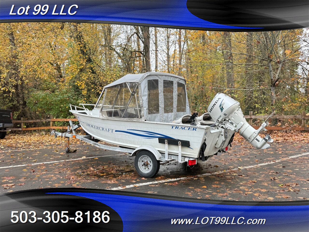 2004 SMOKER CRAFT TRACER 16' Fishermans Canvas Top 25hp Honda New Seats Lowrance Fishfinder Drop Curtain  Like: Alaskan Pro Osprey Lund Lodge - Photo 32 - Milwaukie, OR 97267