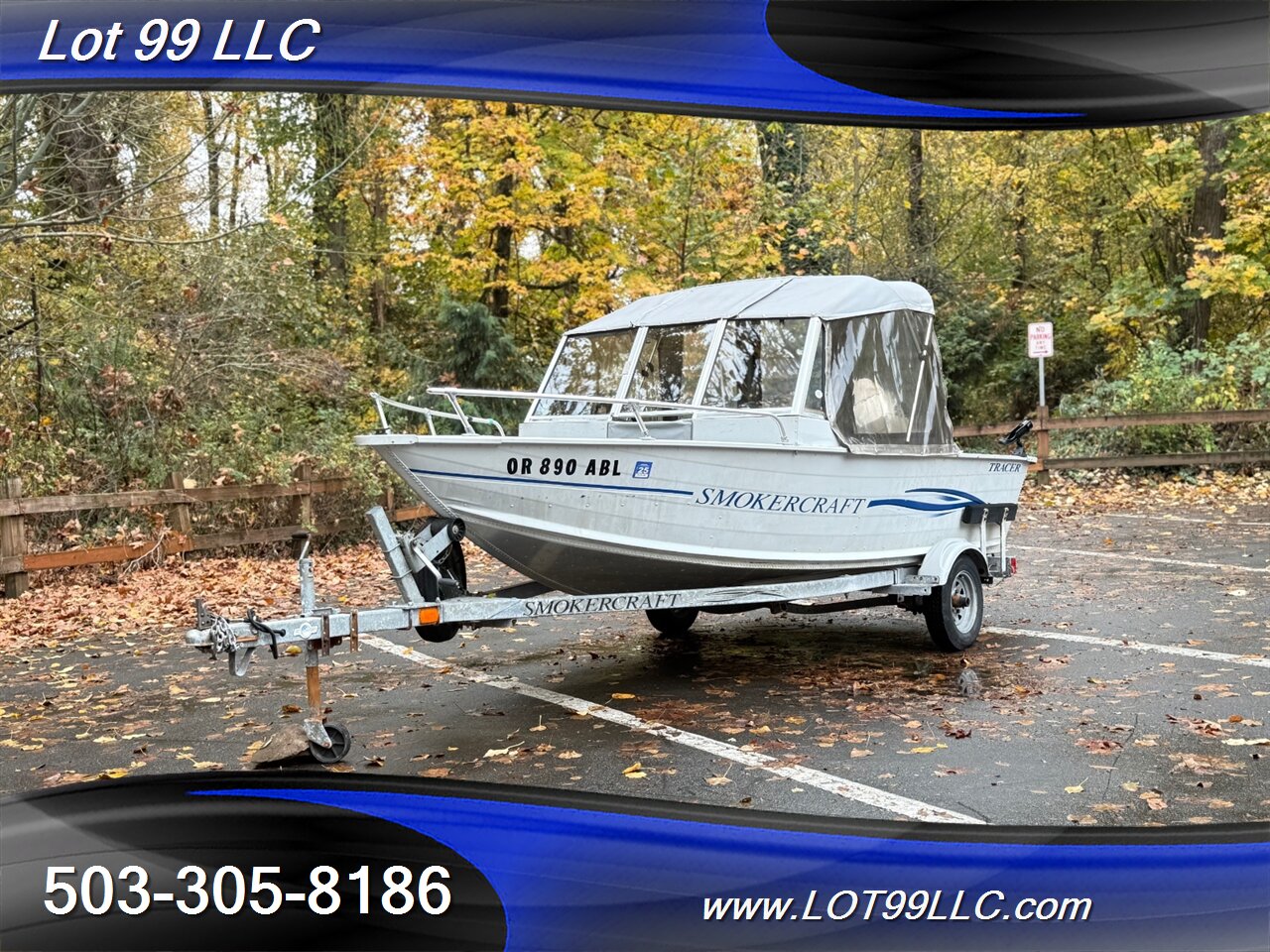 2004 SMOKER CRAFT TRACER 16' Fishermans Canvas Top 25hp Honda New Seats Lowrance Fishfinder Drop Curtain  Like: Alaskan Pro Osprey Lund Lodge - Photo 4 - Milwaukie, OR 97267
