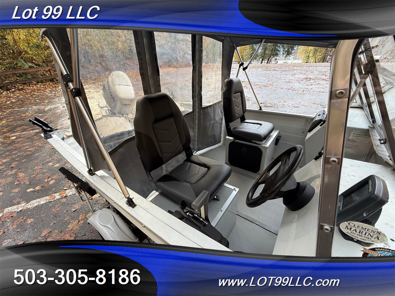 2004 SMOKER CRAFT TRACER 16' Fishermans Canvas Top 25hp Honda New Seats Lowrance Fishfinder Drop Curtain  Like: Alaskan Pro Osprey Lund Lodge - Photo 49 - Milwaukie, OR 97267